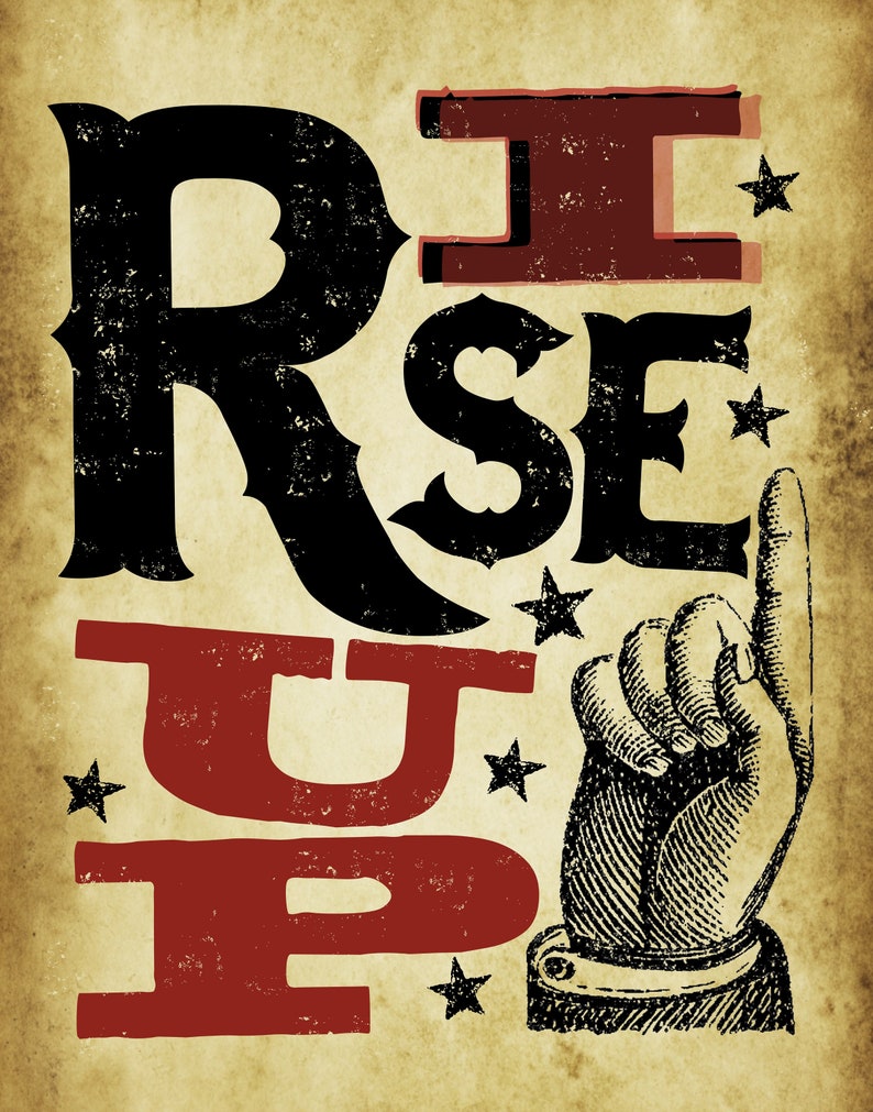 HAMILTON 'rise Up' 11x14 Poster Print Inspired by Broadway Musical ...
