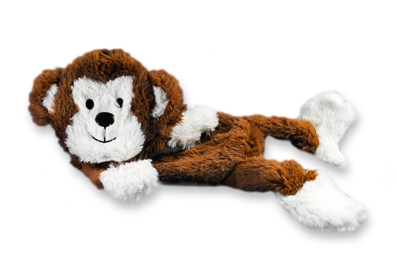 Monkey Flat NO Stuffing NO Squeak Plush Dog Toy Etsy