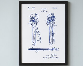 Adjustable Wrench U.S. Patent Drawings Work Shop Art Tool Patent Décor