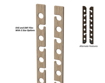 Fishing Rod Holder Plans with (SVG and DXF) - Wall\Ceiling Mounted. A Great Starter Woodworking plan with lots of customization options.