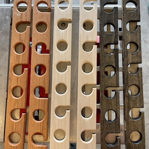 Plans for a wall or ceiling mounted Fishing Pole Rack. Different Variations I have Made