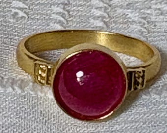 Ruby and Gold Ring