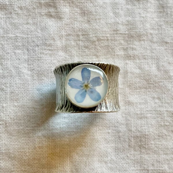 Silver Forget Me Not Ring