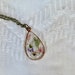 see more listings in the Flower Bezel Pendant section