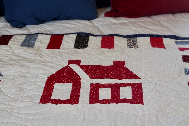 Handmade Americana Quilt Patriotic Decor Handmade Airbnb Decor 4th of