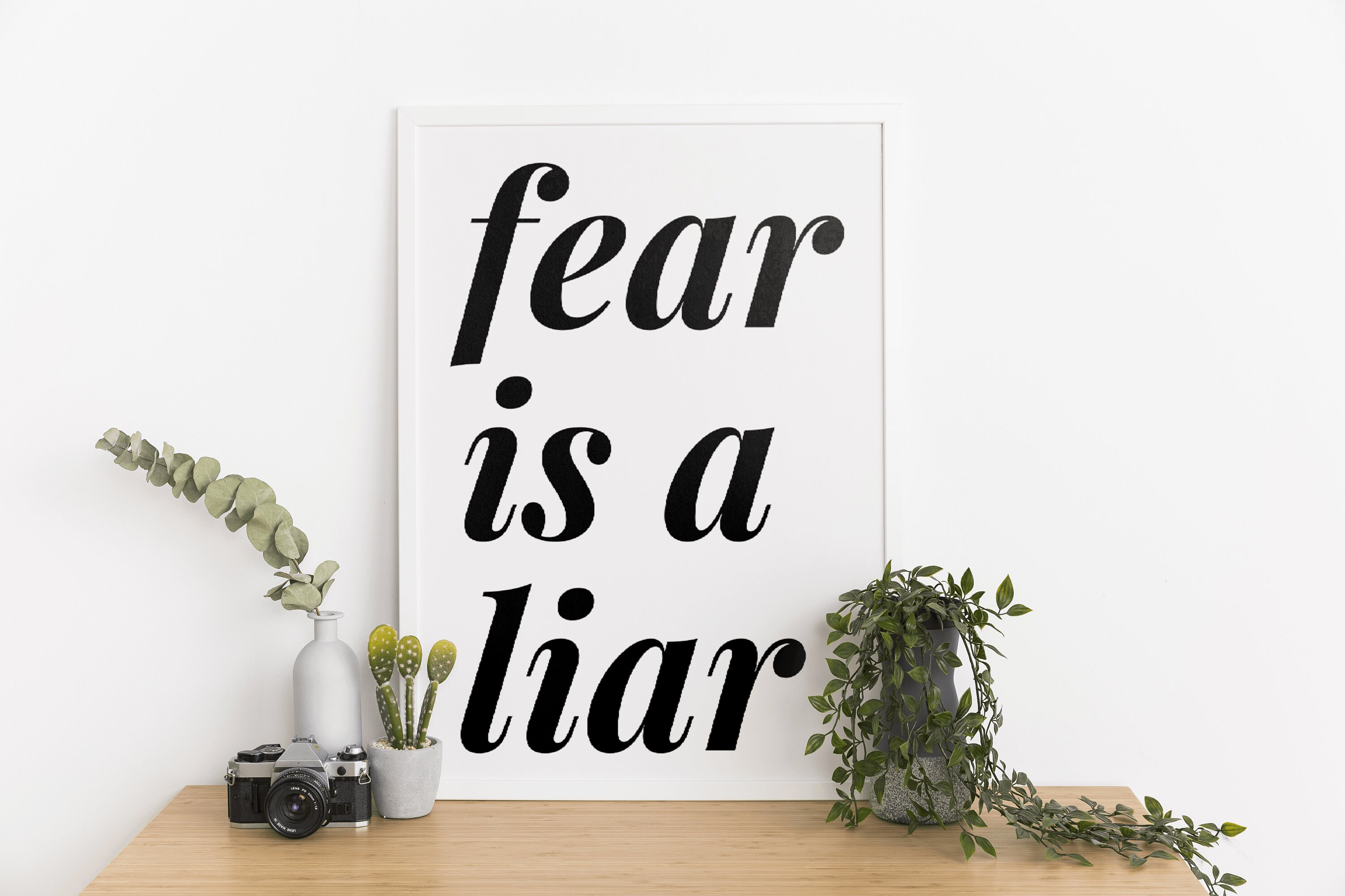 Fear is a Liar Wall Art Bible Verse Printable Artwork Bible - Etsy UK