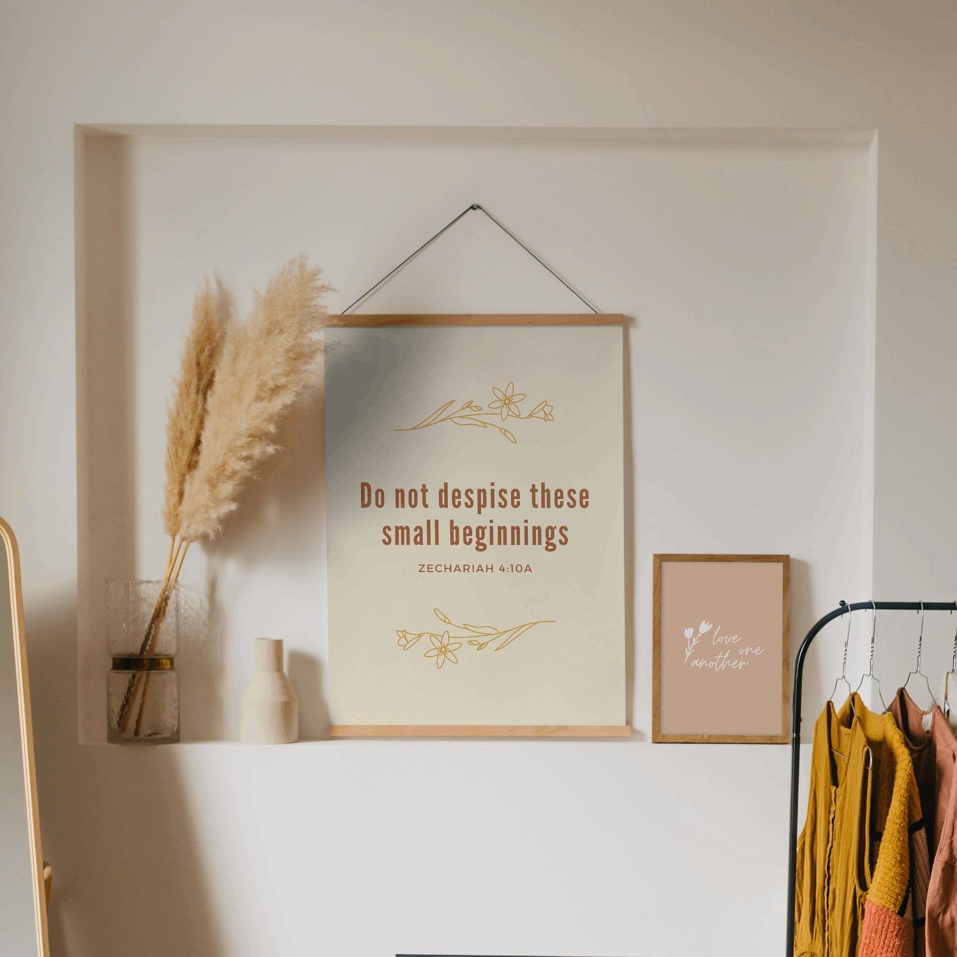 Zechariah 410 Small Beginnings Bible Verse Printable Art Etsy