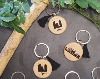 Lyon wooden key ring range