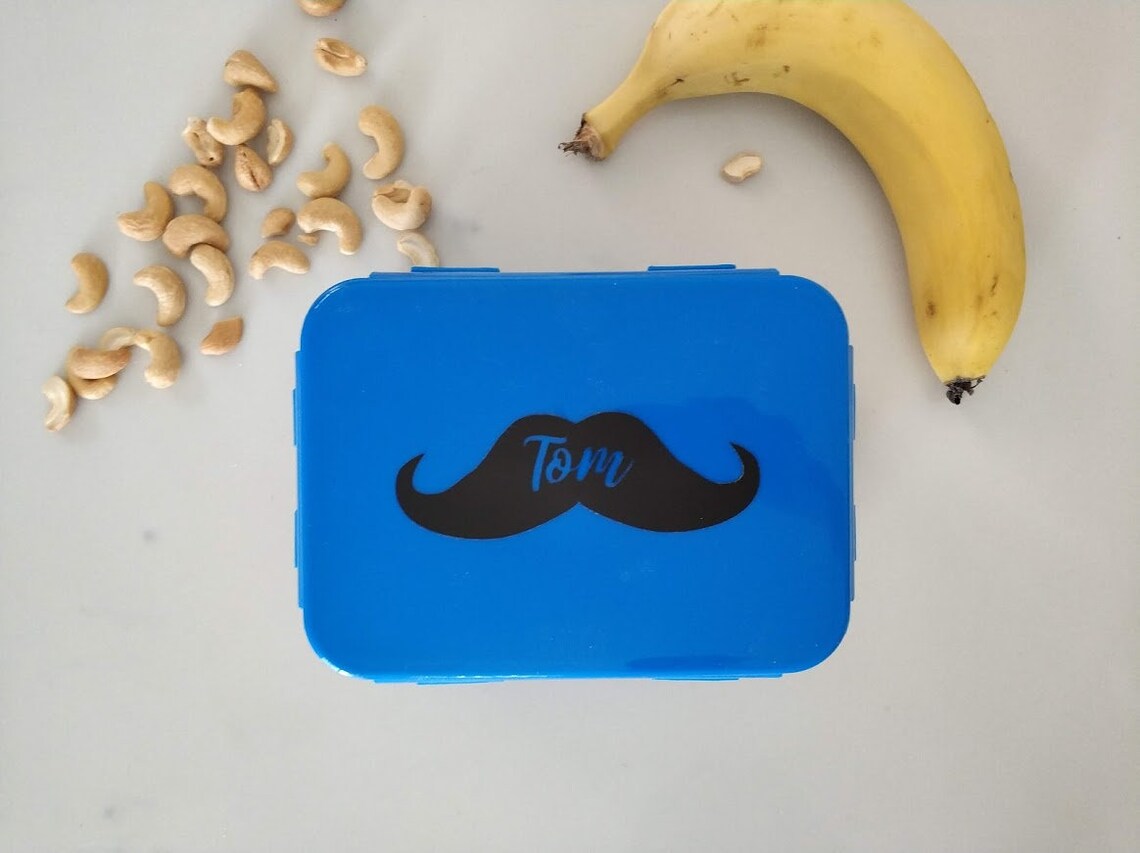 Personalised Lunch Box Name and Image Decal Vinyl Sticker | Etsy