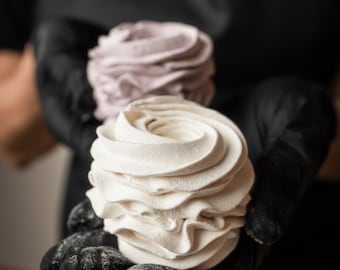 Vanilla Marshmallow Swirls |Handmade Zephyr Dessert | Soft Meringue Treats | Luxury Dessert Gift | Zefir Sweets