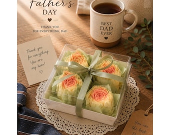 Father’s Day Dessert Gift Box | Treats for Dad | Unique Father’s Day Gift | Gift from Daughter to Dad | Floral Dessert Box | Small Gift Box