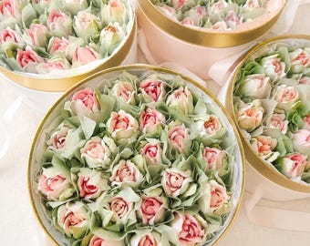 Marshmallow Tulip Gift Box | Edible Flower Bouquet | Handmade Zephyr Flowers | Unique Gift for Her | Birthday | Anniversary