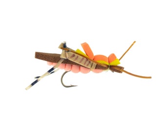3 pk Terrestrial Foam Hopper Grasshopper Fly Made in USA Davie McPhail