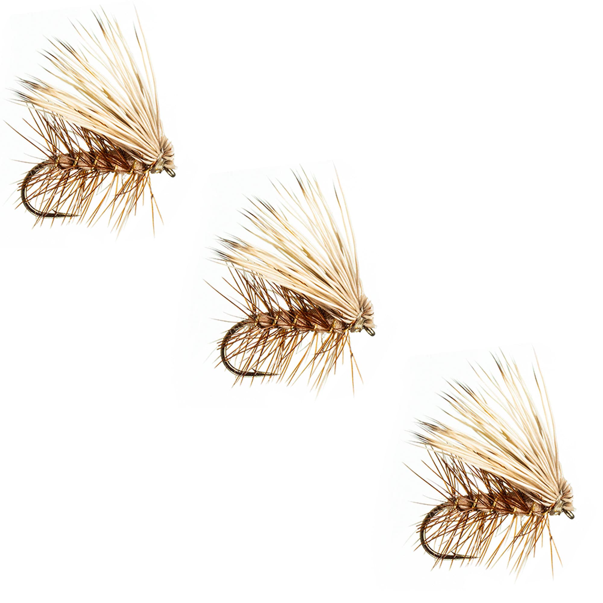 Elk Hair Caddis #10 – 6 Mosche Secche Viola, Fatte A Mano In USA Per Trote E Bass
