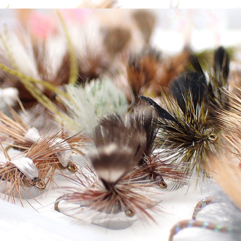 Trout Flies Assortment Fly Fishing Flies Hand Tied Flies for Fishing Trout Fathers Day Gifts for Men Fly Fishing Gifts image 8