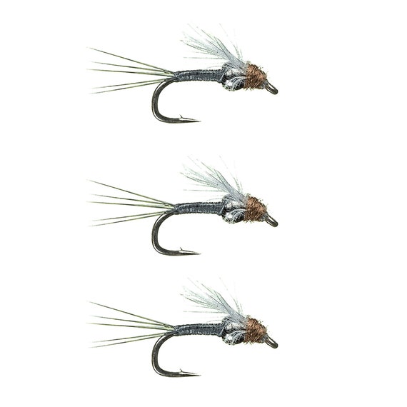 Trout Flies Tungsten RS2 Grey Fly Fishing Flies and Fishing Gifts for Men  and Women 3 Pack of Premium Flies -  Canada