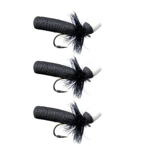 Terrestrial Fly Patterns - Quick Sight Foam Ant - Fly Fishing Flies for Trout and Panfish - Fishing Gifts - 3 Pack of Premium Flies