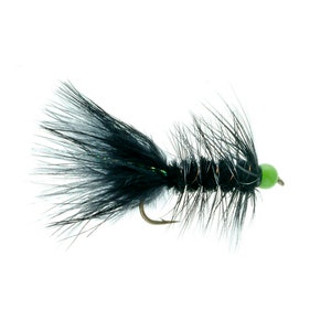 Hot Bead Woolly Bugger Streamer Pattern - Fly Fishing Flies and Streamers for Trout - Fly Fishing Gifts - Fly Wooly Bugger Variant