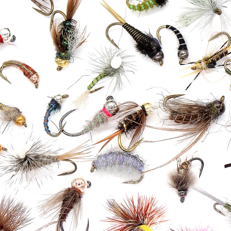 Trout Flies Assortment Fly Fishing Flies Hand Tied Flies Etsy