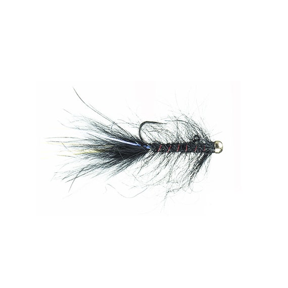 Balanced Leech Streamer Pattern Black Fly Fishing Trout Streamer