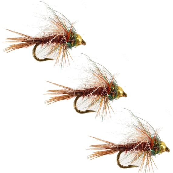Go 2 Pheasant Tail Tungsten Nymph Fly Handmade Lures for Your Fly Box Fly  Fishing Gifts and Fishing Lures 3 Pack of Premium Flies -  Norway