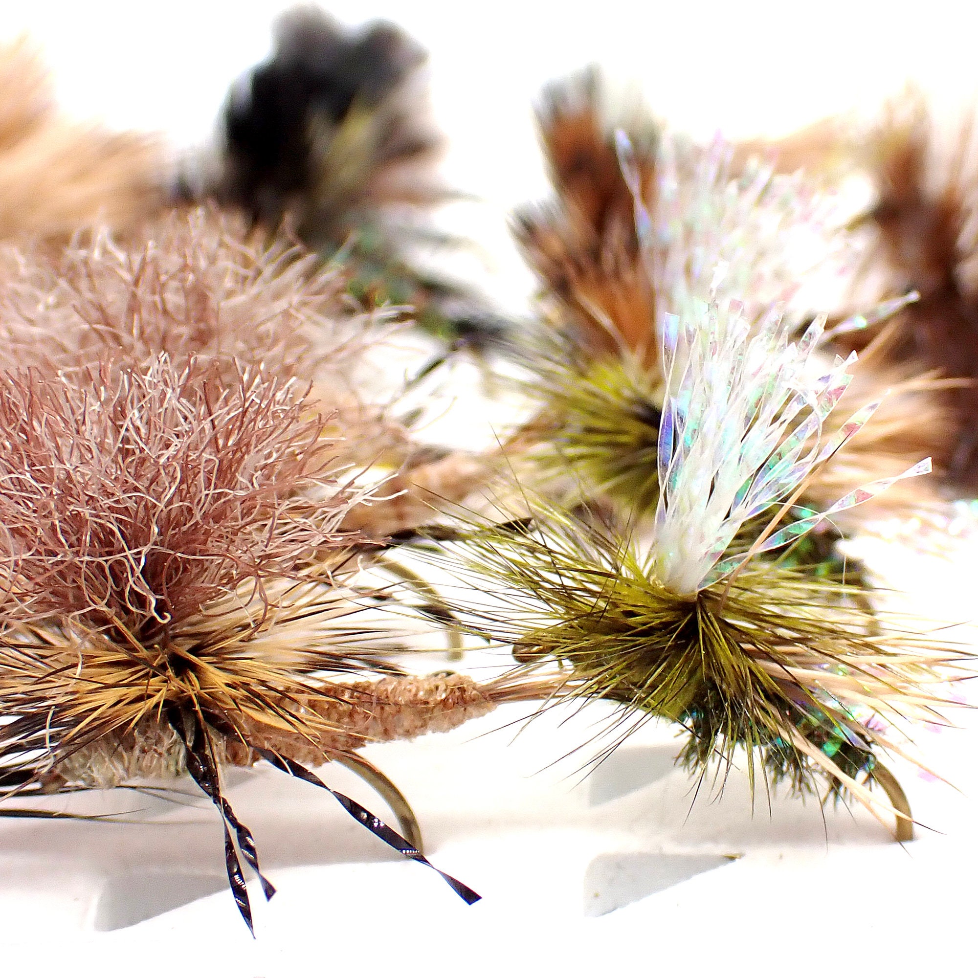 Dry Fly Attractor Psycho Stimulator Pink Yellow Dry Flies for Trout Fishing  Best Dry Fly Patterns 3 Pack of Premium Dry Flies 