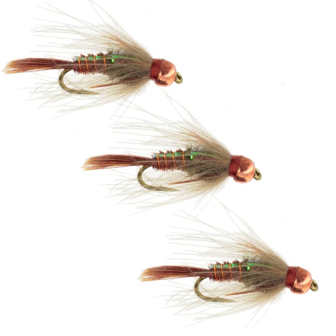 Fly Fishing Flies CDC Bead Head Pheasant Tail Nymph Soft Hackle
