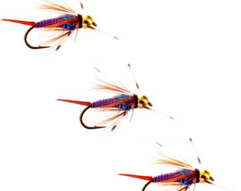 Montana Prince Nymph Hot-wired - Handmade Lures for Your Fly Box - Fly Fishing Gifts for Him or Her