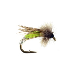 Graphic Caddis Flash Wet Fly - Trout Nymph Pattern (Size 18)