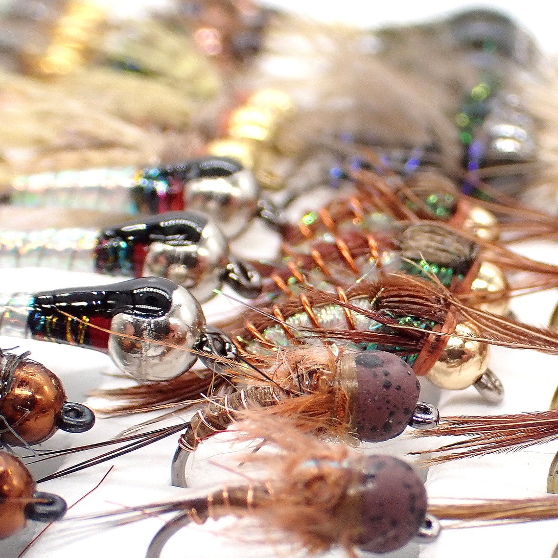 Premium Fly Assortment Fly Fishing Flies Hand Tied Flies Etsy