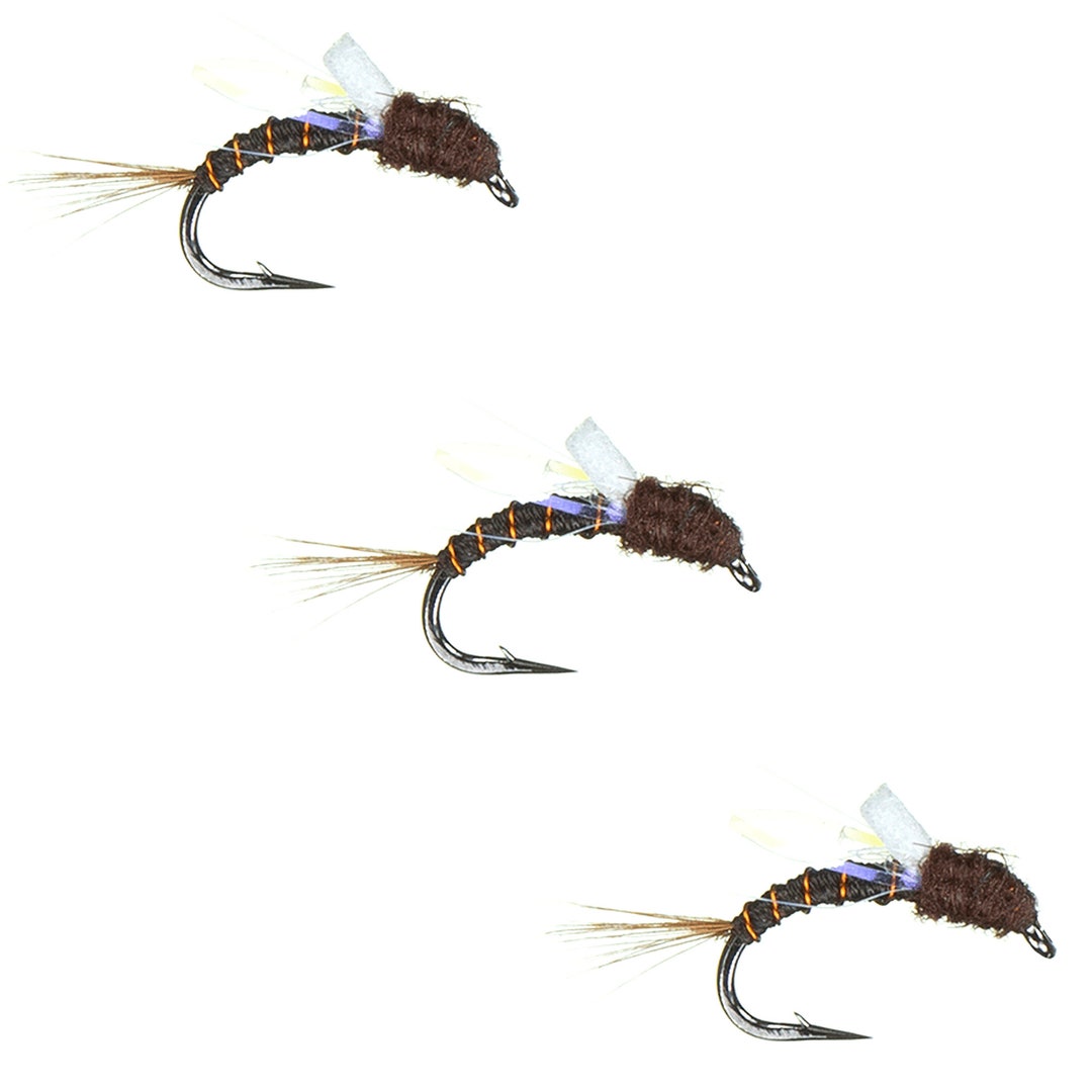 Fly Fishing Flies Emerger UV Chocolate Thunder Foam Emerger