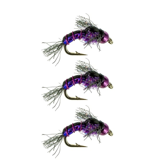 Tungsten Fly Fishing Nymph Tung N Groove Purple Hand Tied Fly Pattern Fly  Fishing Flies 3 Pack of Premium Fly Fishing Flies -  Canada