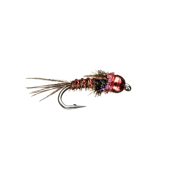 Beadhead Pheasant Tail Nymph Red Tungsten Pheasant Tail Fly Fly Fishing  Flies for Trout Fly Fishing Lures for Fishermen 3 Pack -  UK