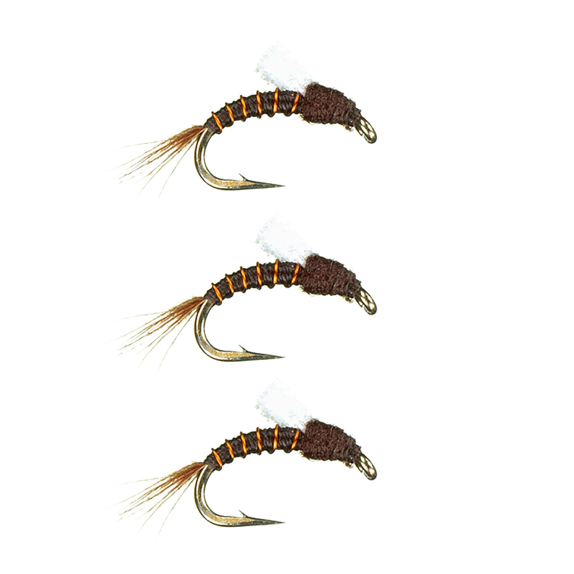 Chocolate Thunder Emerger Fly Fishing Flies - Trout Midges - 3