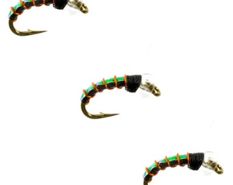 Mercury Midge Flashback - Fly Fishing Flies for Your Fly Box - Midge and Emerger Fly Patterns for Trout and Panfish - 3 Pack of Flies