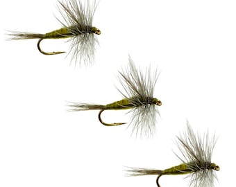 Blue Winged Olive Dry Fly: Classic Fly Fishing Pattern (3-Pack)