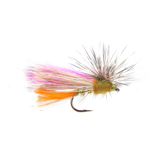 caddis fishing lure Attractor Caddis Dry Fly: Hi-viz Tactical Fly Fishing Lure (size 14)