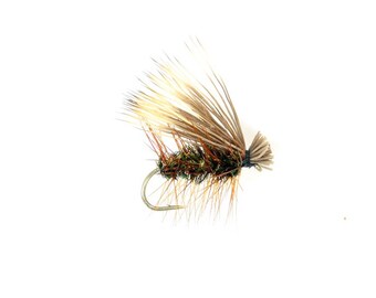 Hi Vis Griffith's Gnat Trout Flies Winter. Handmade Dry Fly Trout Lures Colorado Fishing 4 Midge Flies Fly Fishing Flies