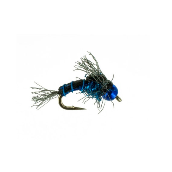 Tungsten Fly Fishing Nymph Tung N Groove Blue Hand Tied Etsy