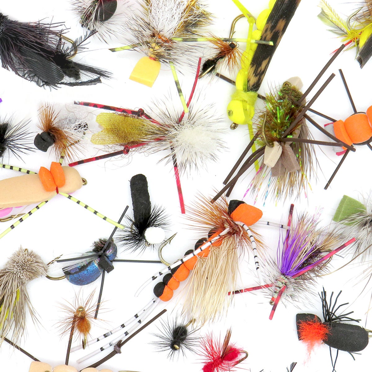 Terrestrial & Attractor Fly Assortment Hand Tied Flies Fly Fishing