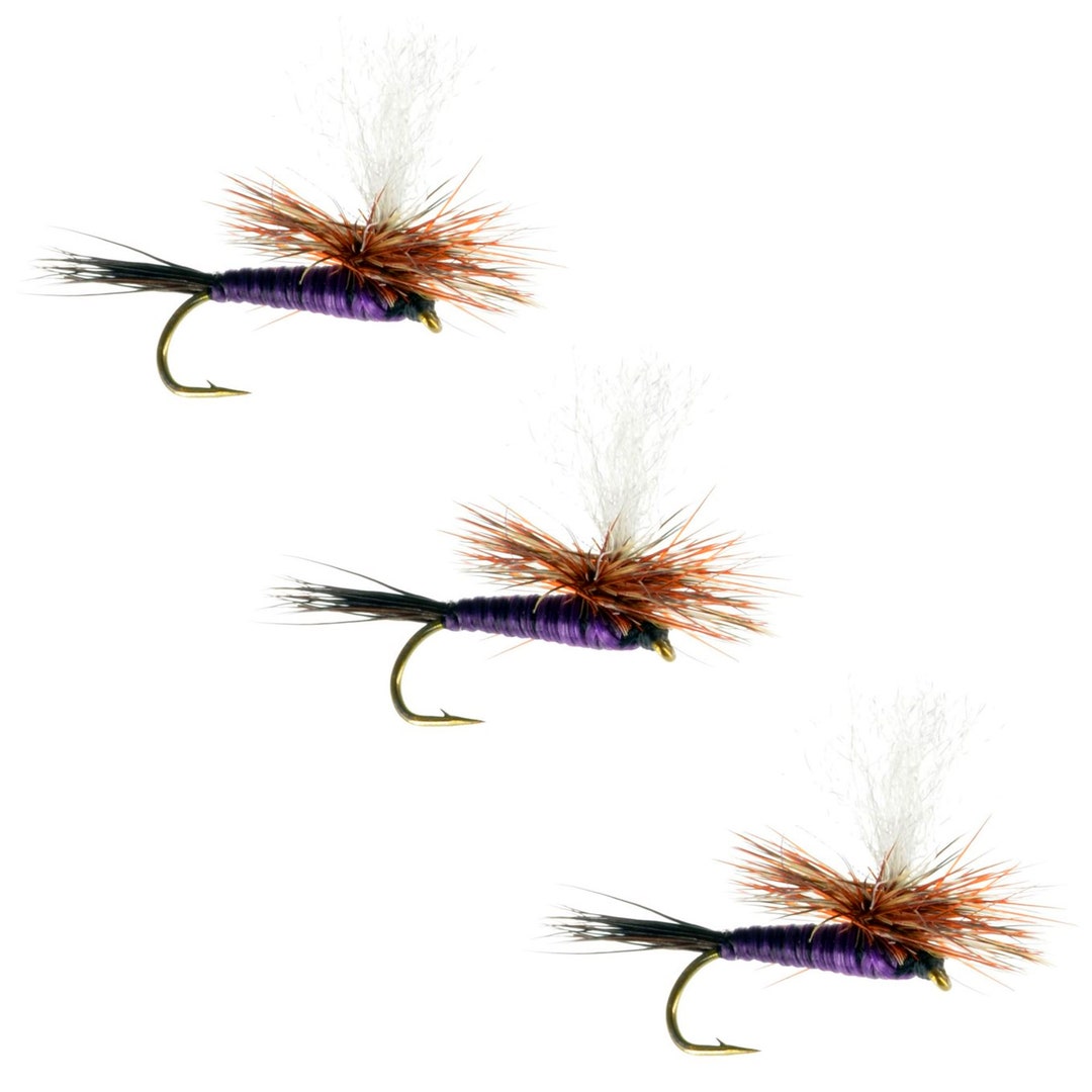 Purple Haze Dry Fly Hand Tied Fly Fishing Flies Classic Dry Fly Patterns Parachute Dry Flies for
