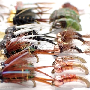 Trout Flies Assortment Fly Fishing Flies Hand Tied Flies for Fishing Trout Fathers Day Gifts for Men Fly Fishing Gifts image 2