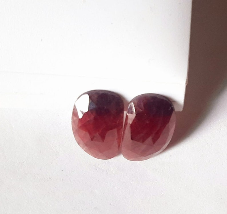 AAA quality wonder Sapphire rose Cut Faceted 23x14x5mm approx fancy Shape 34 Cts GS43.