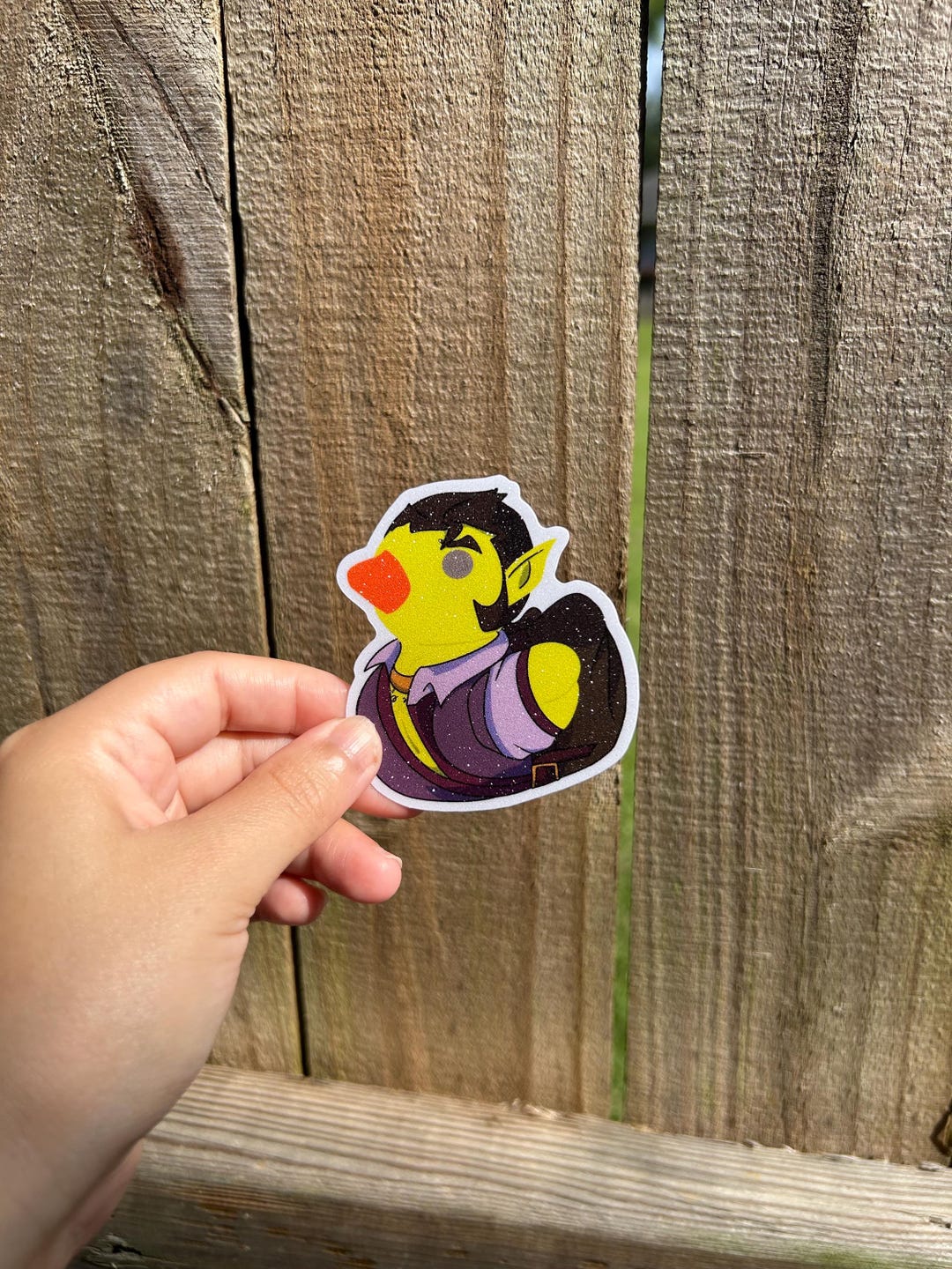 Ducky Sticker Rubber Ducky Cosplay Glitter Sticker, Glitter Sticker, Character ...