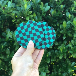 anime inspired car coasters set of 2