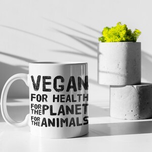 Vegan Coffee Mug, Vegan Coffee Cup, Vegan Present, Vegan Gift, Cute Vegan Mug, Gift For Vegan, Vegan Mug, Vegan Gift For Her, Vegetarian Mug