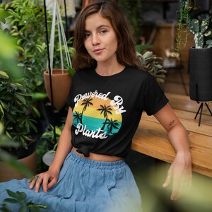 Powered By Plants T-Shirt, Plant Lover Shirt, Plant Based Shirt, Vegan Clothing, Vegan Apparel, Soft Bella + Canvas Short-Sleeve Unisex Tee
