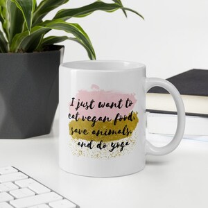 Vegan Coffee Mug, Funny Vegan Gift, Cute Vegan Mug, Gift For Vegan, Vegan Mug, Vegan Gift For Her, Vegetarian Mug, Vegan Present