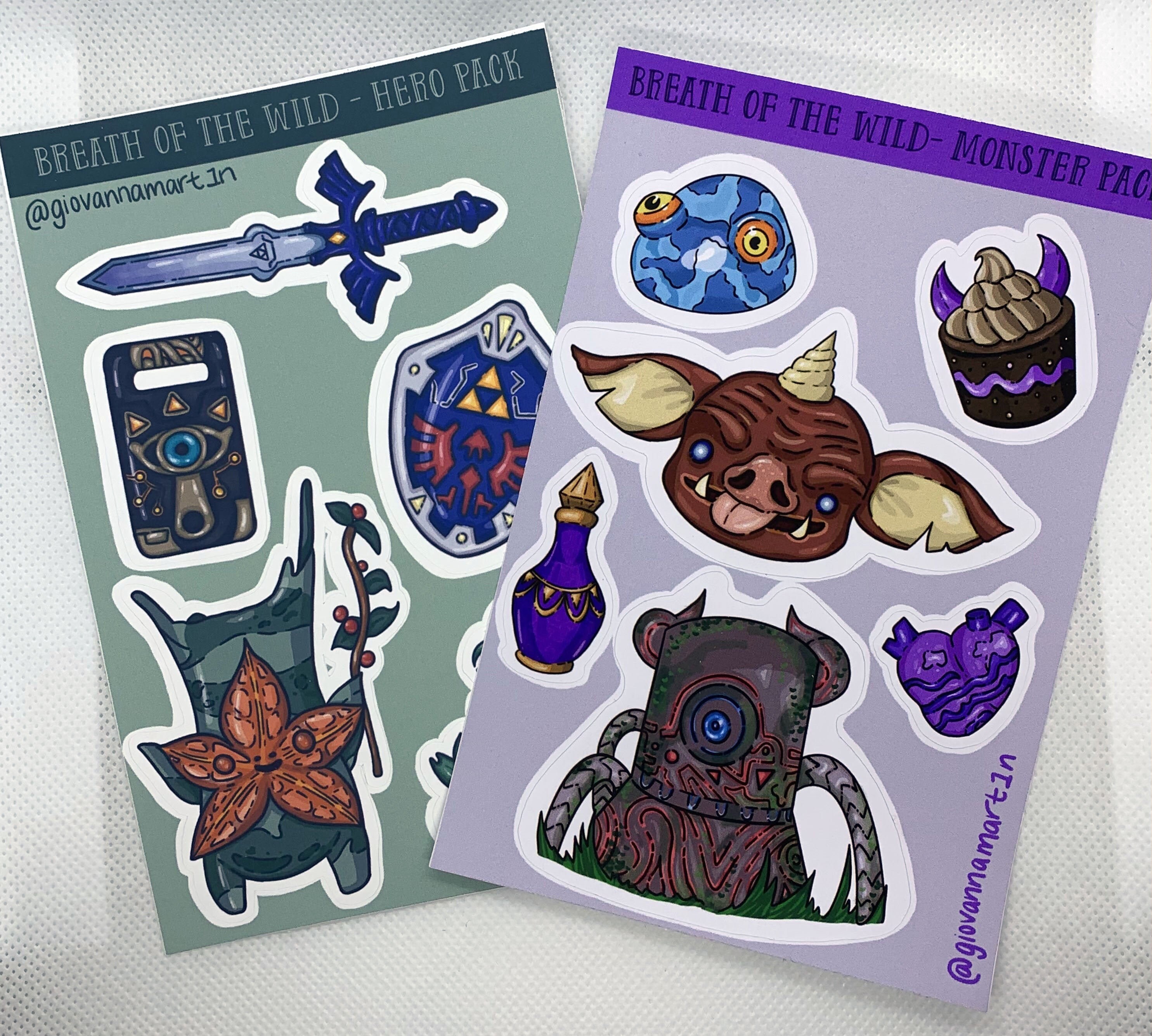 Legend of Zelda Breath of the Wild Monster Sticker pack Etsy