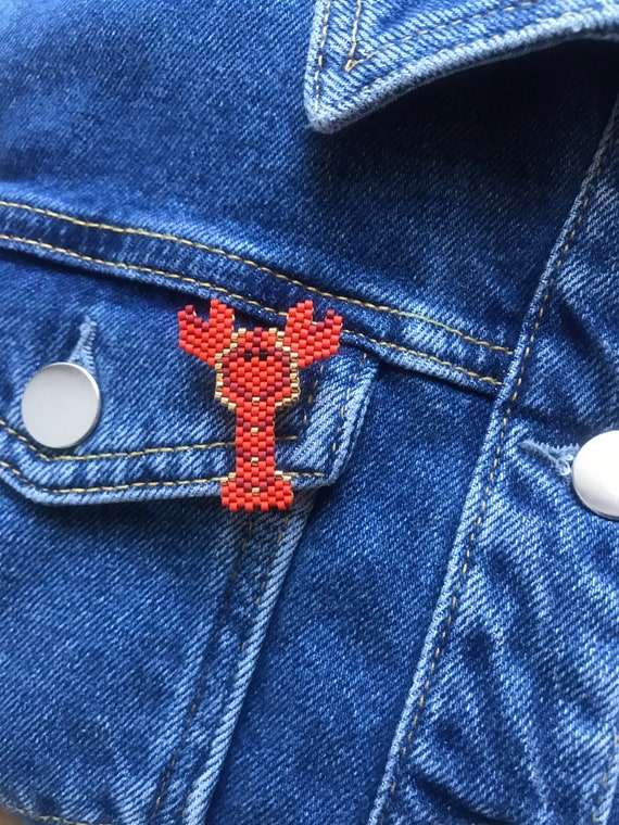Lobster Brooch - Pearl Jewelry Gift
